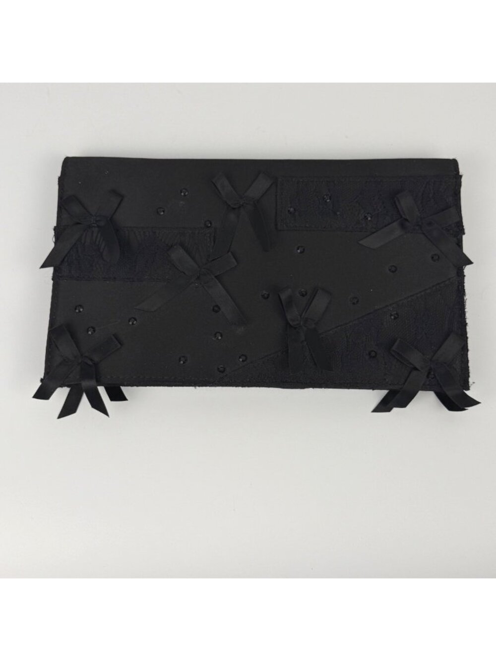 Prabal Gurung Neiman Marcus for Target Black Satin Lace Clutch